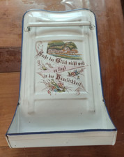 Jugendstil Wandhalter Emaille