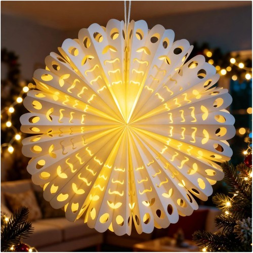 Weihnachtsstern beleuchtet - weihnachtsstern,