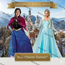 Frozen Anna Elsa Kostüm Damen