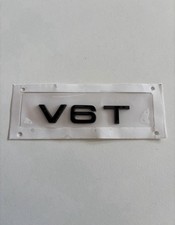 Schriftzug V6T Kotflügel Emblem Logo Schwarz Matt Black Audi A4 A6 Q5 Neu