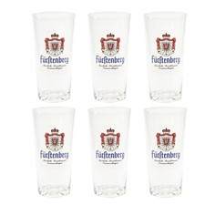 6x Fürstenberg Bierglas Glas