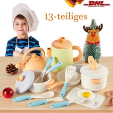 13tlg Spielküchen Zubehör Kinder Set Kochset Spielküchen Geschirr Kochgeschirr