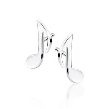 Silber 925 Musik Ohrringe -