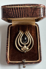 Jugendstil Anhänger mit Onyx