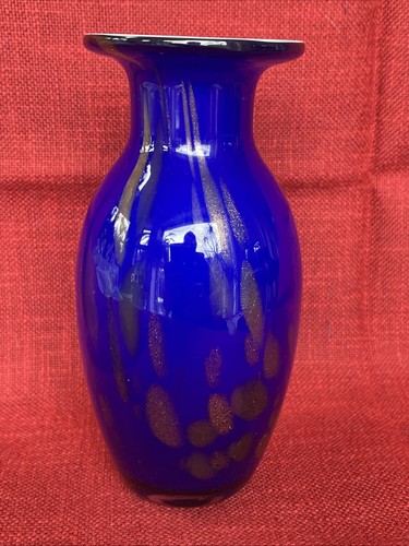 Glas vase murano blau mit - vase,