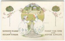 SONNENSCHEIN MACHT, SONNENUHR, NORMAN HARTRIDGE - Kinder Jugendstil Postkarte