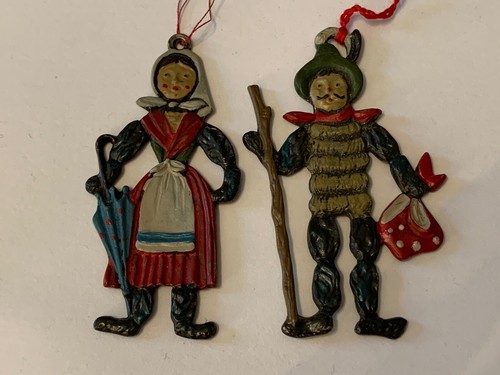 Paar zinn flachfigur - zinn,