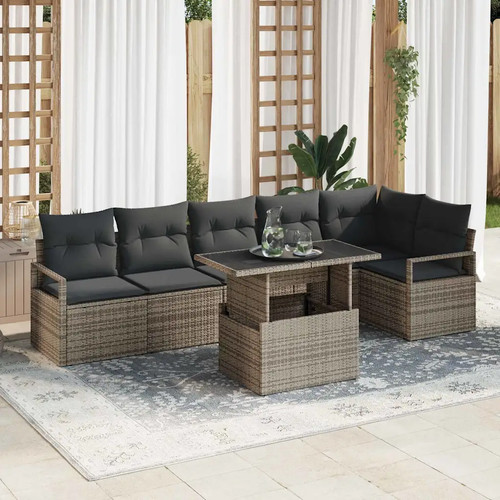 Gartensofa set mit kissen - gartensofa-set,