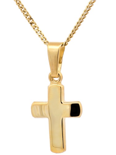 Gold anhänger kreuz - gold, mit