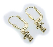 Children's earrings dangle dog