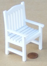 Puppenhaus Holz Stuhl Weiß