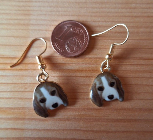 Ohrringe hund beagle neu - ohrringe,