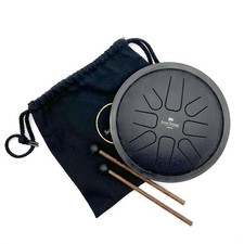 MEINL Sonic Energy 7" Small Steel Tongue Drum, F-Moll/440 Hz, Schwarz (B-Stock)