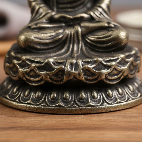 Messing buddha statue - messing,