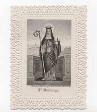 Altes Spitzenbild heilige