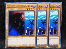 Yugioh Playset 3x Grabwächters Spion KICO DE031/ Rare/ Near Mint/ Deutsch
