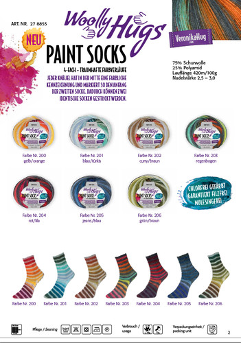 Paint socks - (145,00€/kg), *paint