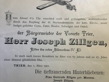 Todesanzeige 1901 Der
