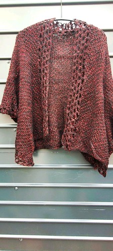 Handgestrickte weite weste - handgestrickte,
