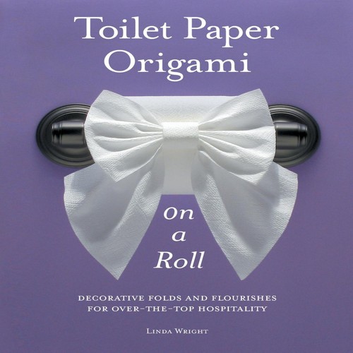 Toilet paper origami - on, roll