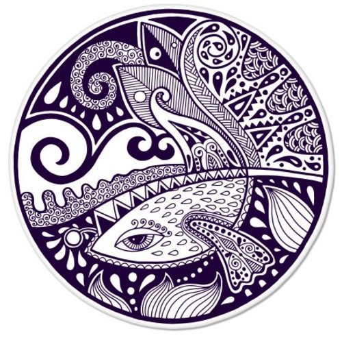 Fisch kunst autoaufkleber - kunst,