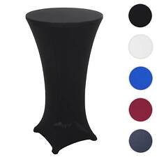 Set Stehtisch + Stehtischhusse HWC-J30, Husse, klappbar höhenverstellbar Ø 60cm