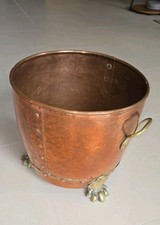 Antiker Kupferkübel mit