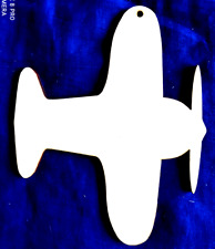 Minkaklecks  Anhänger Holz unbehandelt   1x Flugzeug  28cm  Basteln  XL