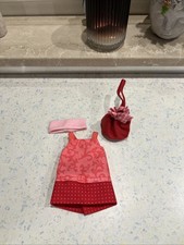 Haba Puppe Kleiderset Rosenrot