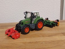Siku Fendt Farmer 411 Vario mit Amazone Scheibenegge und Kuhn Mulcher 1:32