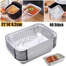 Aluschalen 21 x14 x4.2 cm - Auflaufform Alu Tropfschalen Grillschale BBQ Zubehör