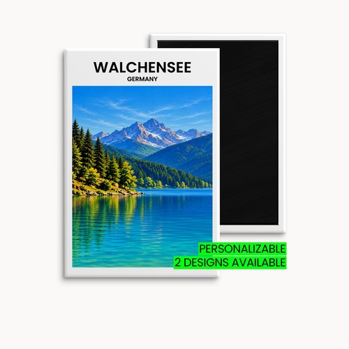 Walchensee kühlschrankmagnet - walchensee,