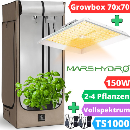 Growbox set led 70x70cm mars - growbox,