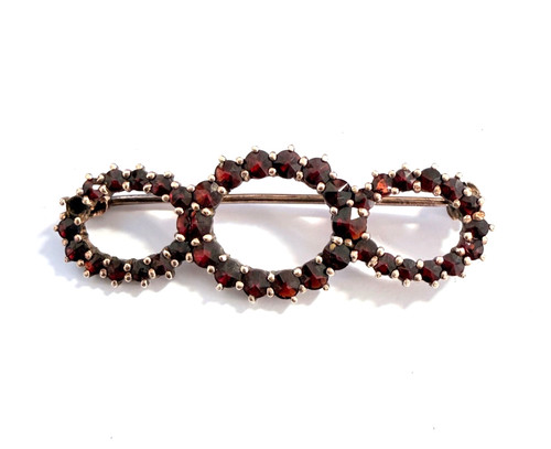 Vintage granatbrosche brosche - vintage,