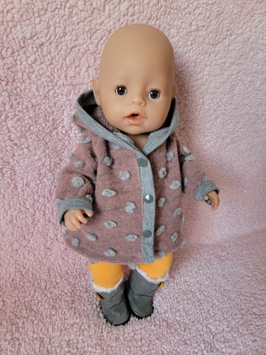 Puppenkleidung walkloden jacke - puppenkleidung,