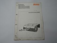 Ersatzteilliste Anbaukehrmaschine Hako Variette (6145) Hako Hausdruckerei