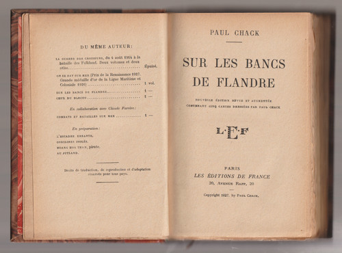 Paul chack sur les - sur, bancs