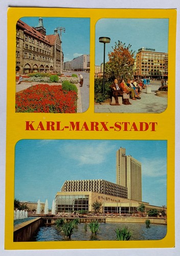 Ddr ansichtskarte karl marx - ansichtskarte,