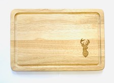 Hirschkopf graviert Holz