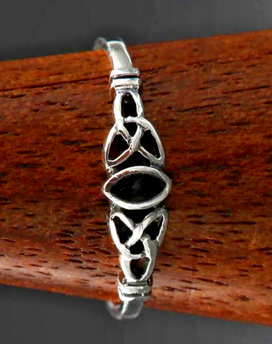 Ring mit schwarzem onyx - ring,