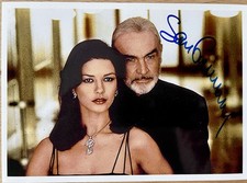 Original Autogramm Sean Connery auf Foto 14x20cm