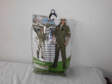 Kostüm Fighter Jet  Pilot Overall Navi Fasching Widmann Milano Fashion Party OVP