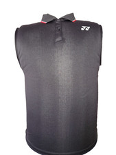 YONEX Badminton Gr. L black POLO ohne Ärmel - absolutes Einzelstück Cool Summer