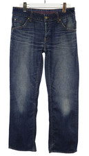 Tommy Hilfiger Wilson Dark Indigo Worn Herrenjeans W34/L32 Fade Effekt Whiskers