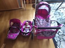3in1 Kombipuppenwagen pink/grau gebraucht