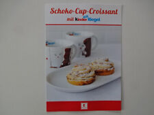 Werbung Ferrero / Kinder Riegel / Schoko-Cup-Croissant - ca  21 x 15 cm groß