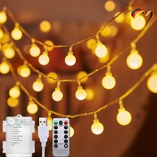 LED Lichterkette Kugeln Außen