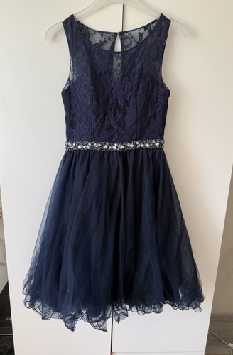 Festkleid kurz dunkelblau - festkleid,