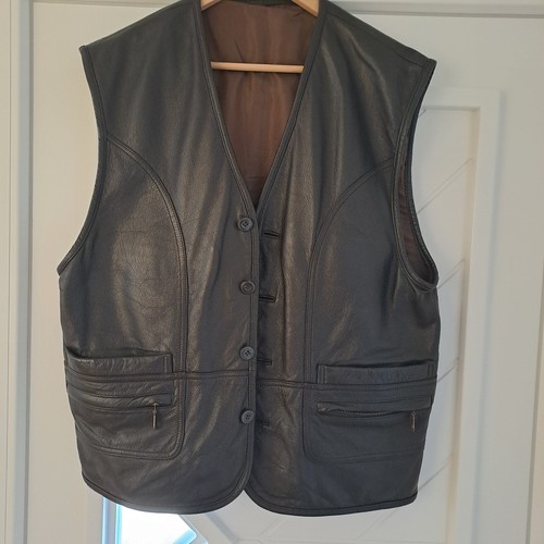 Herren lederweste m - lederweste, gr.m