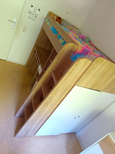 Kinder hochbett einzelbett mit - einzelbett,